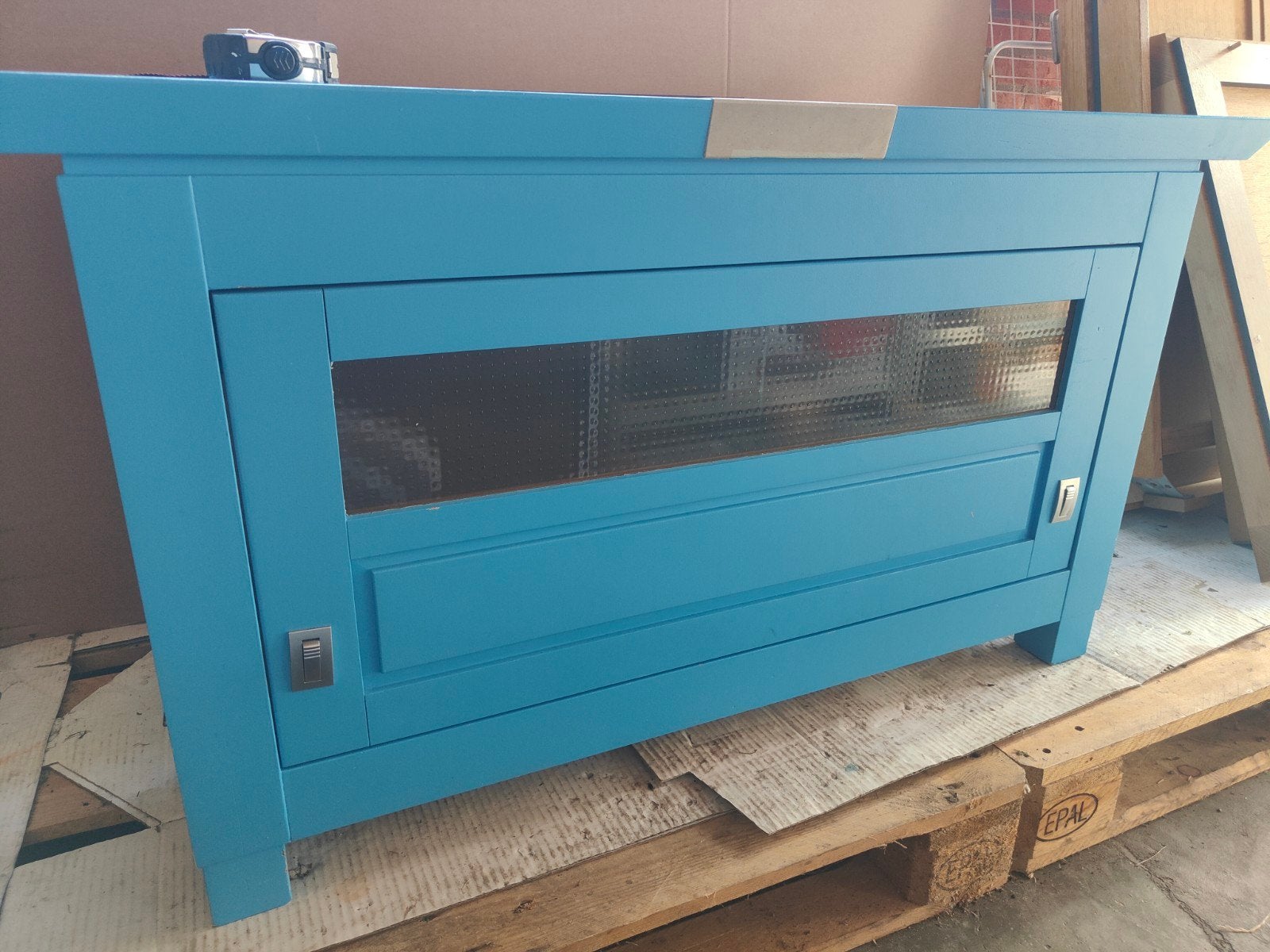 Houten tv kast, Geverfd, Ophalen, 25 tot 50 cm