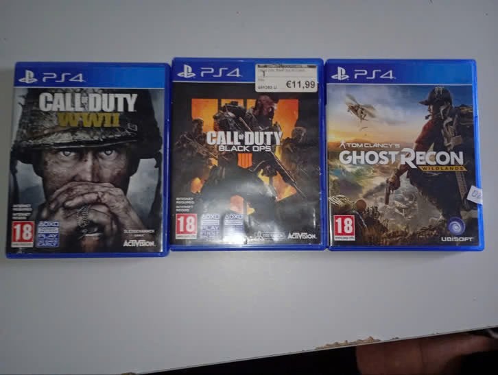 PS4 games | WWII, Black Ops 4 & Ghost Recon | €25,99, Vanaf 18 jaar, Shooter, Onbekend, Ophalen of Verzenden