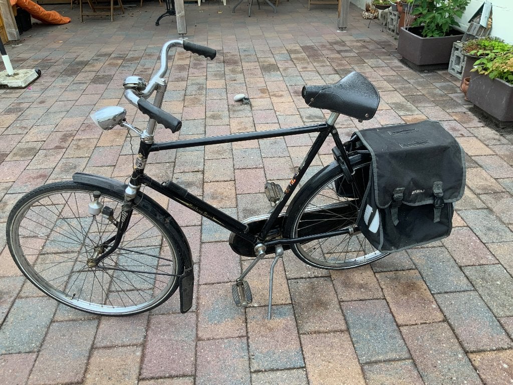 Herenfiets mustang, Fietsen en Brommers, Fietsen | Heren | Herenfietsen, Terugtraprem, Gebruikt, 53 tot 57 cm, Ophalen