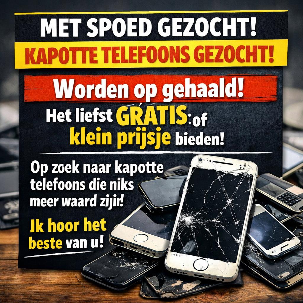 Met spoed gezocht: kapotte telefoons (gratis of beetje geld, Ophalen of Verzenden, Zo goed als nieuw, Overige typen, Apple iPhone