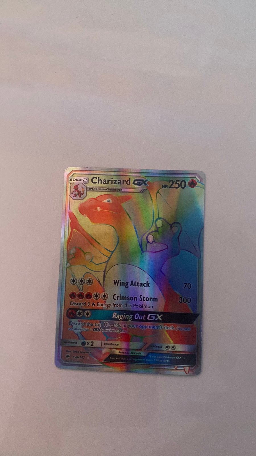 Charizard GX Sun And Moon, Ophalen, Nieuw, Losse kaart