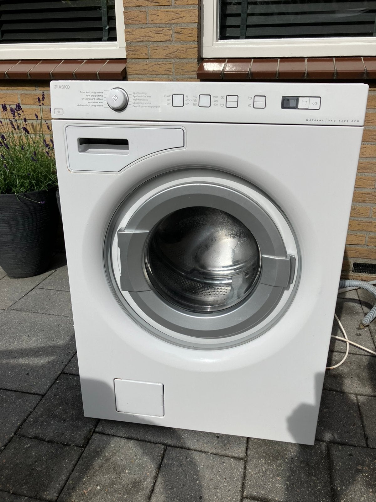 Asko wasmachine W6564NL, Ophalen, Gebruikt, Voorlader, 85 tot 90 cm