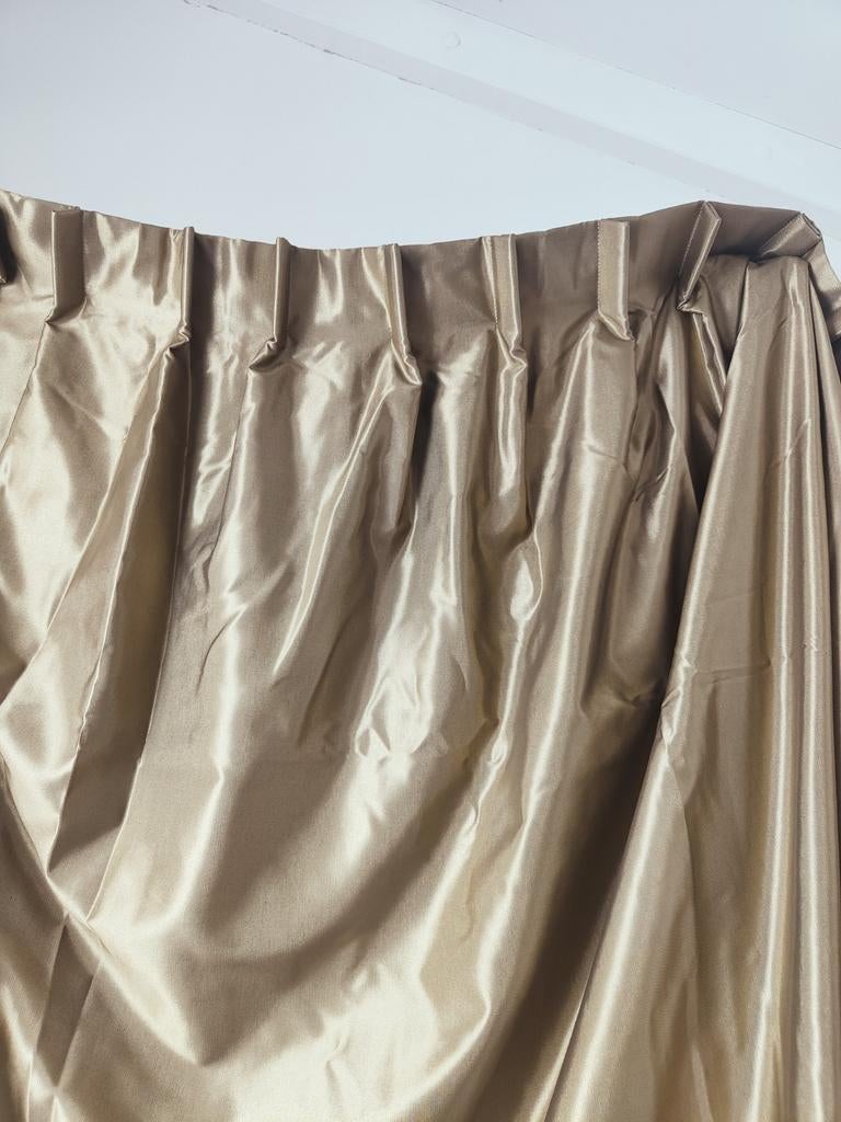 Overgordijnen verduisterend kleur: goud/brons, Huis en Inrichting, Ophalen of Verzenden, 100 tot 150 cm, 200 cm of meer