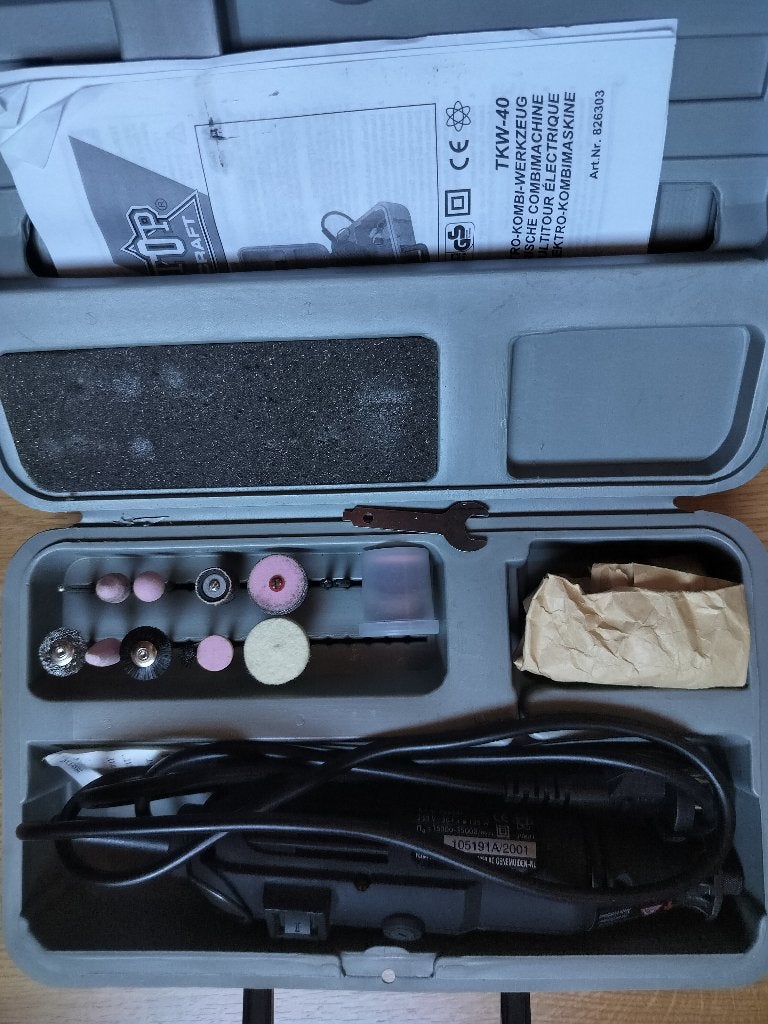 Slijpmachine top craft tkw 40, Ophalen, Zo goed als nieuw, Minder dan 700 watt, Werkbankslijpmachine