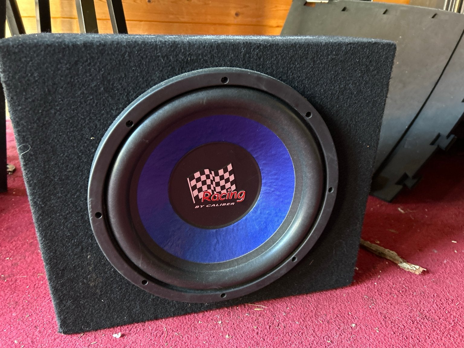 Racing by Caliber 12 inch subwoofer + Caliber CA 1252N verst, Ophalen, Gebruikt
