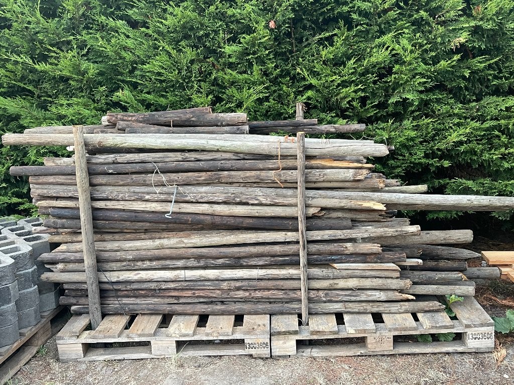 100 rondhout palen gebruikt 2 meter, Ophalen, Gebruikt, 180 tot 250 cm, Palen