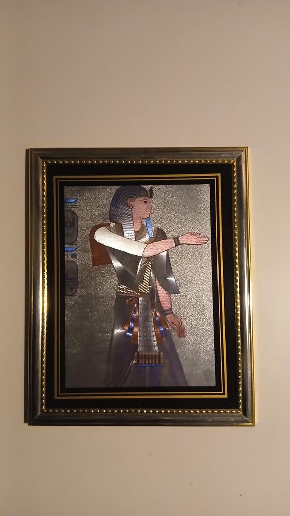 Egyptische Farao Kunstwerk - Uniek en Decoratief, Antiek en Kunst, Ophalen of Verzenden