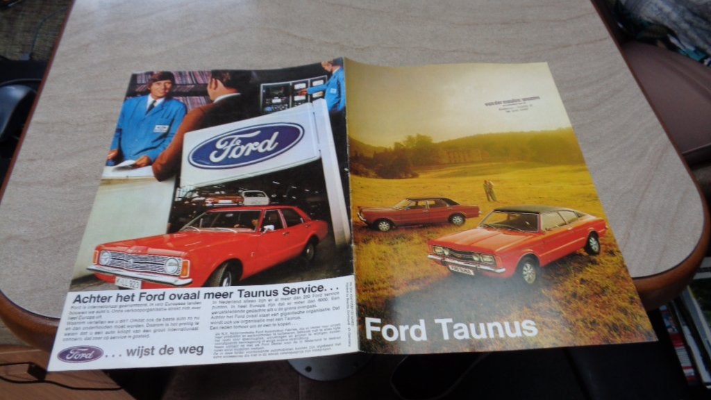 Folder FORD TAUNUS   8-1972, Verzenden, Nieuw, Ford