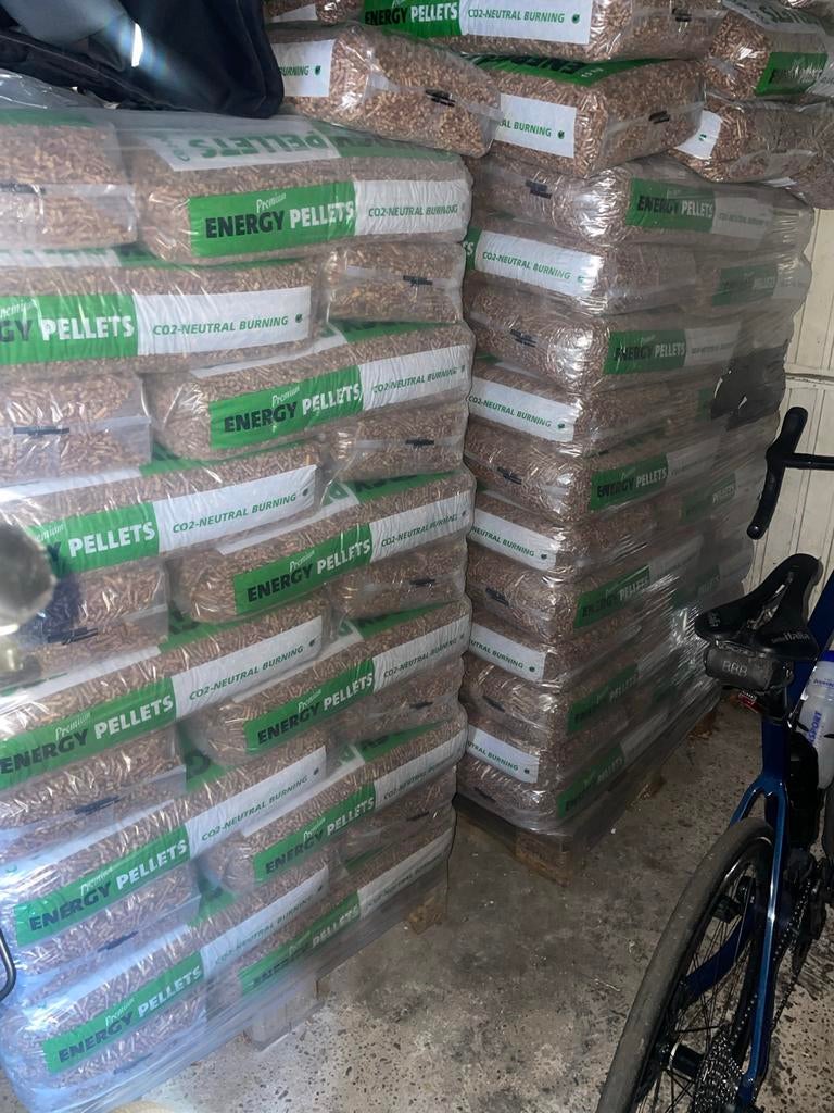 Premium Houtpellets - 2 Pallets, 6 m³ of meer, Ophalen, Overige houtsoorten, Blokken
