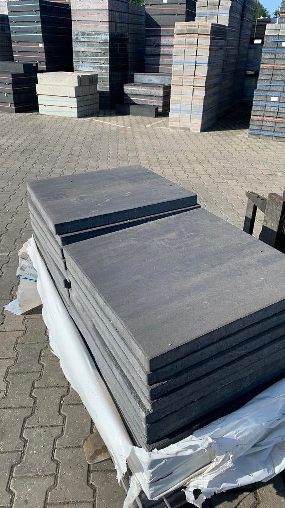 Patio square 60x60x4 dark sepia, Ophalen, Nieuw, 10 m² of meer, Beton