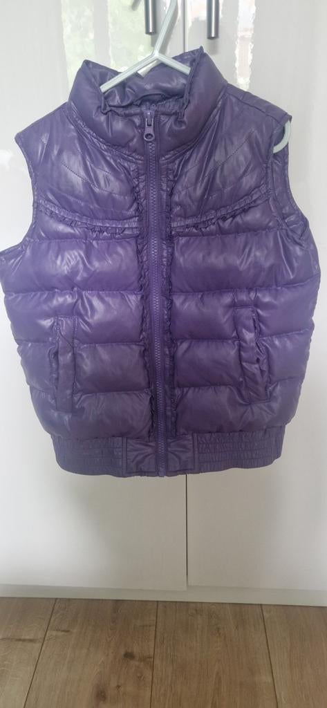 Bodywamer Benneton paars voor 7/8 jarige, Ophalen of Verzenden, Meisje, Jas