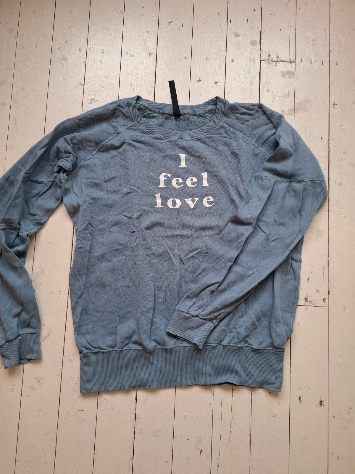 10 Days Trui Blauw met Wit 'I feel love' Maat 4 (XL/XXL), Maat 46/48 (XL) of groter, Verzenden, Blauw, Gedragen