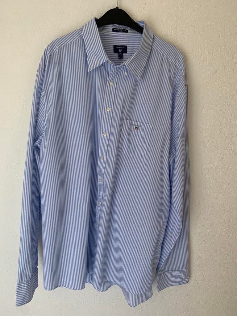 Vintage  preppy Oxford shirt van Gant, Ophalen of Verzenden, Zo goed als nieuw, Blauw