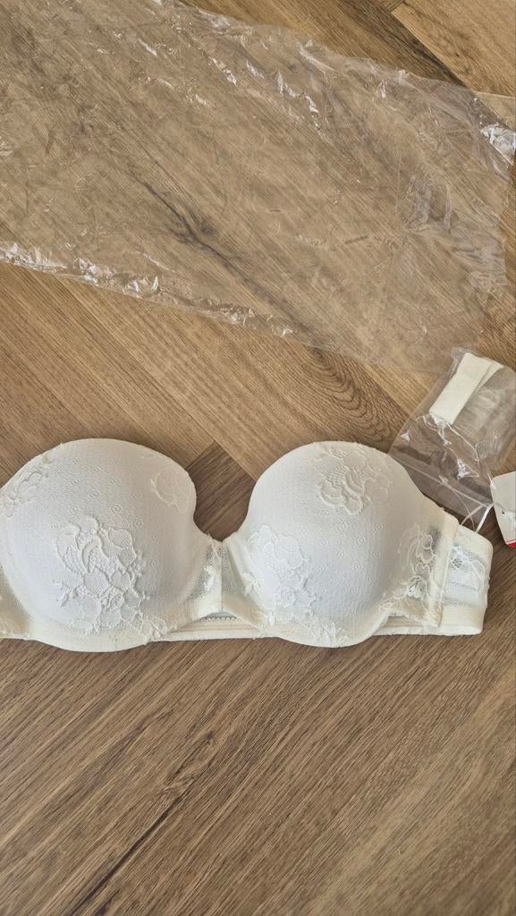 Di Lorenzo Lingerie Strapless BH - Wit Kanten BH, Di Lorenzo Lingerie, Ophalen of Verzenden, Wit, BH
