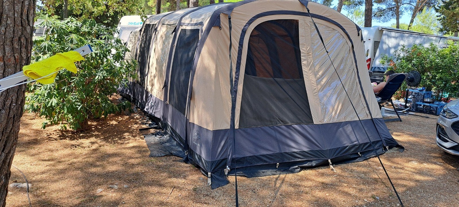 Prachtige Bardani Airspace 340 TC !! Compleet !, Caravans en Kamperen, Tenten, Ophalen, Zo goed als nieuw, Tot en met 4