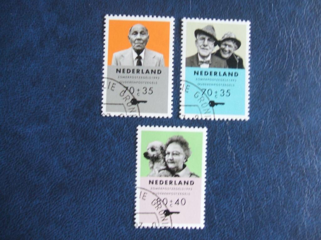 Nederland ouderenzegels, Verzenden, Na 1940, Gestempeld