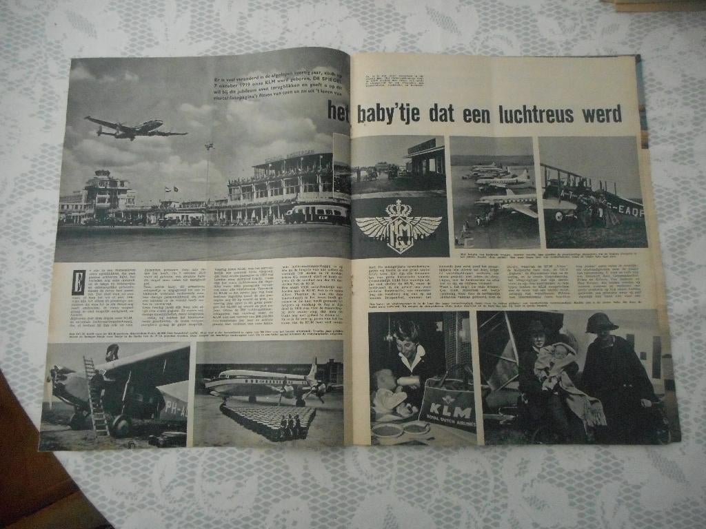 KLM. Baby'tje dat een luchtreus werd. 1959., Ophalen of Verzenden, Gebruikt, Overige typen