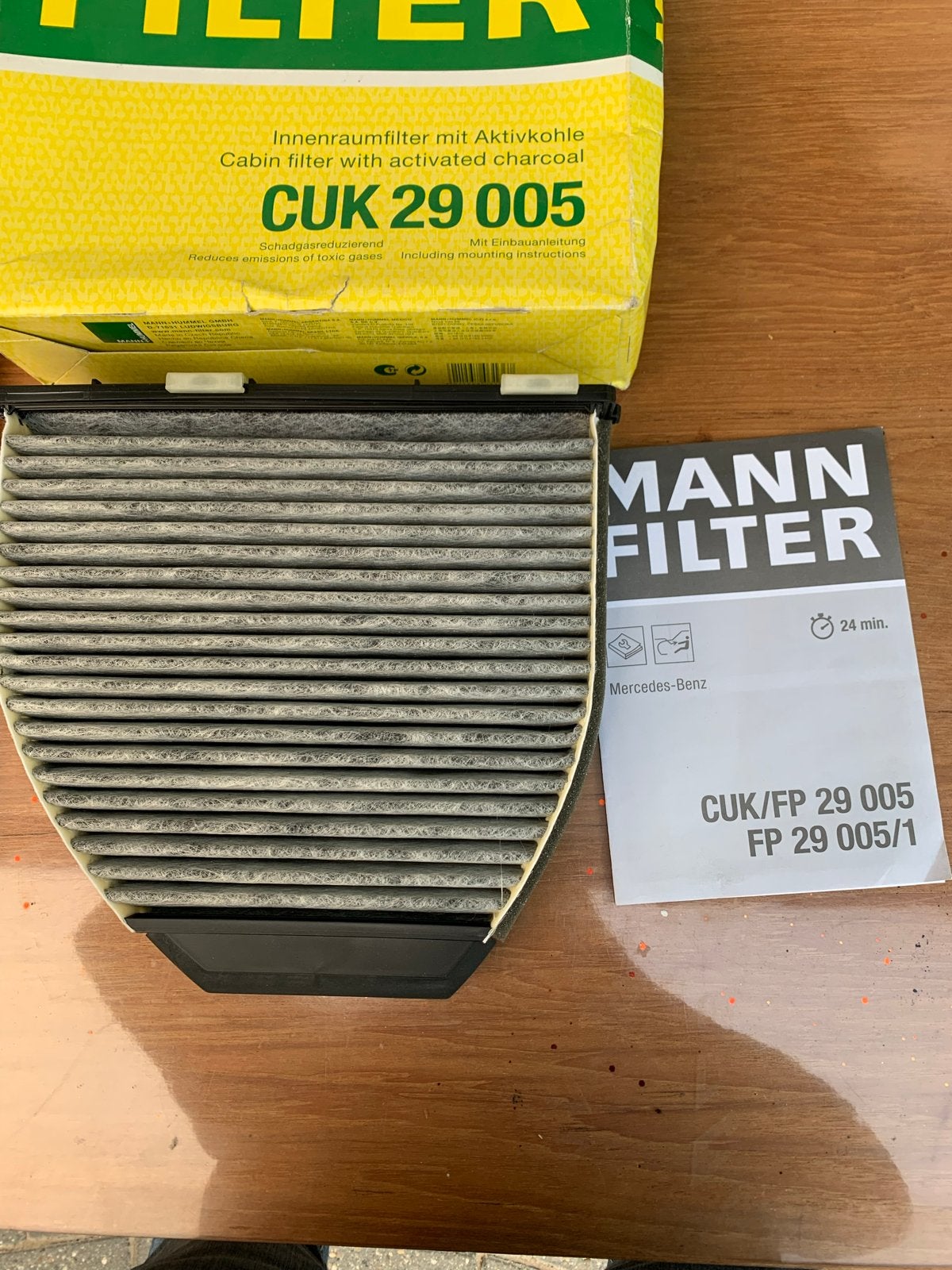 MANN-FILTER CUK 29 005 Interieurfilter met actieve kool, Auto-onderdelen, Ophalen of Verzenden, Nieuw, Mercedes-Benz
