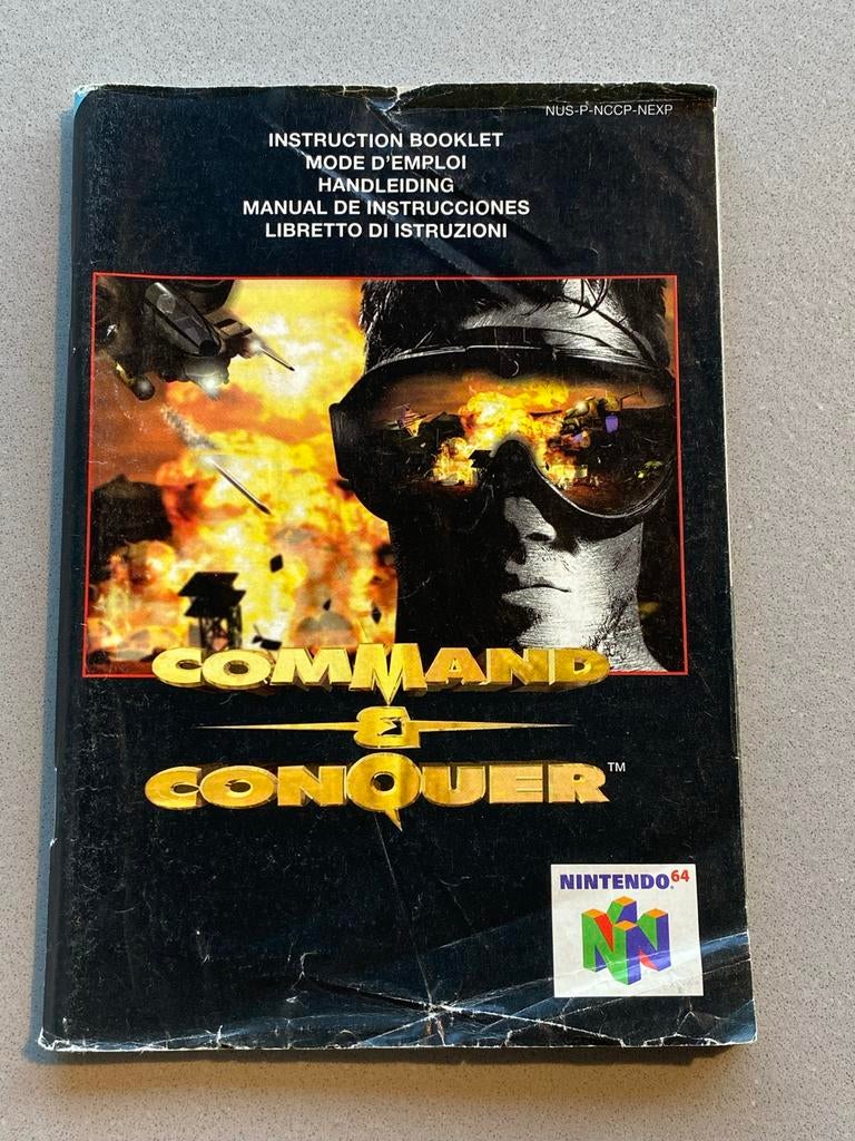 Command & Conquer Handleiding Nintendo 64, Spelcomputers en Games, Games | Nintendo 64, 1 speler, Ophalen of Verzenden, Zo goed als nieuw