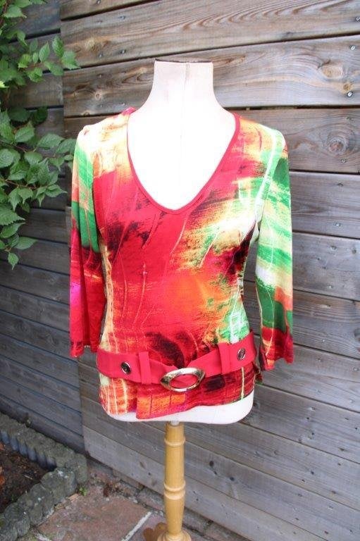 Tuniek rood/ geel Frank Lyman mt M/L Vaste prijs, Kleding | Dames, Maat 38/40 (M), Ophalen of Verzenden, Zo goed als nieuw, Frank Lyman