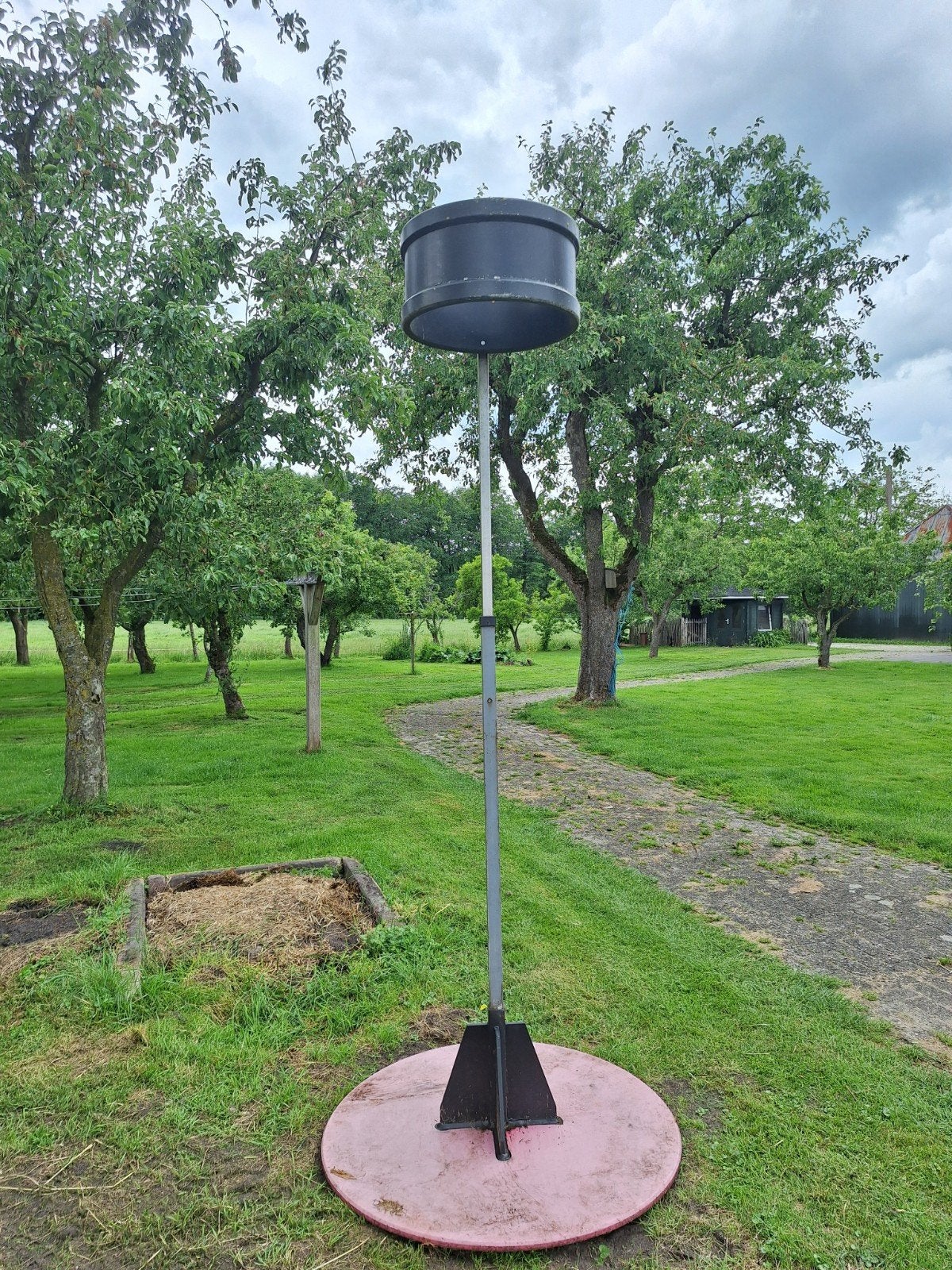 Verstelbare Korfbalpaal met Ronde Voet (100cm), Sport en Fitness, Korfbal, Ophalen, Gebruikt, Korf of Paal