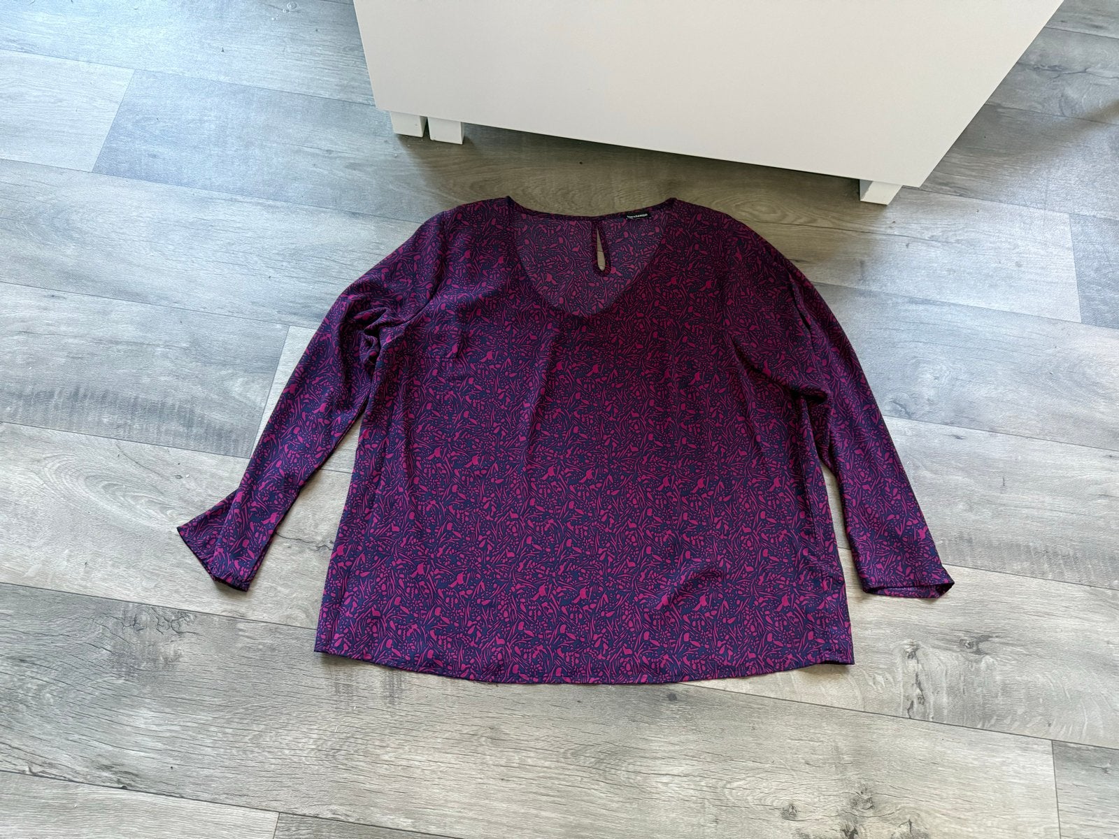 In Extenso Blouse Paars/Blauw Print Maat 50, Ophalen of Verzenden, Zo goed als nieuw, Maat 46/48 (XL) of groter, Meerkleurig