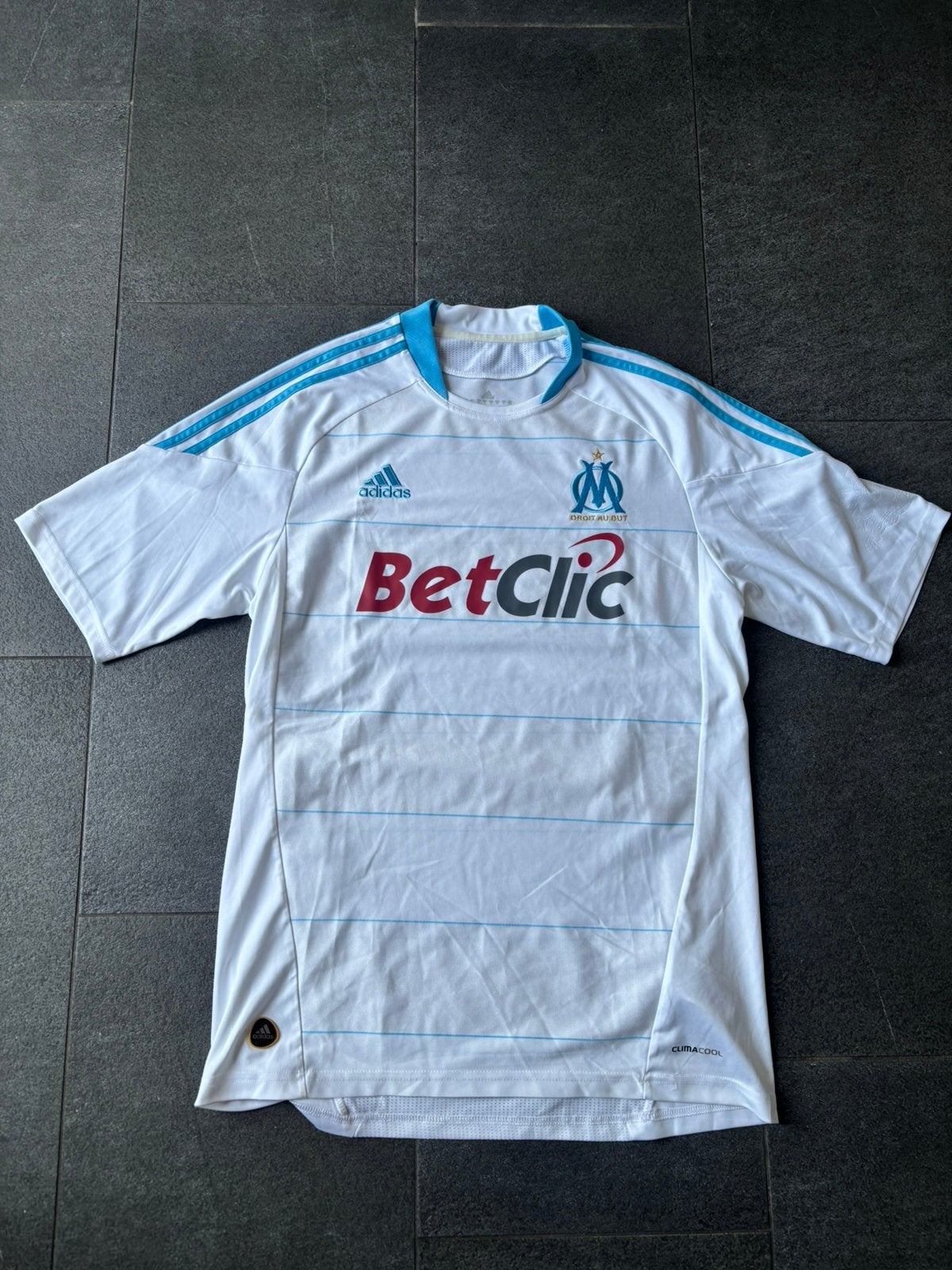 Olympique Marseille Thuisshirt 2010 - 2011 maat “M”, Maat M, Ophalen, Gebruikt, Shirt