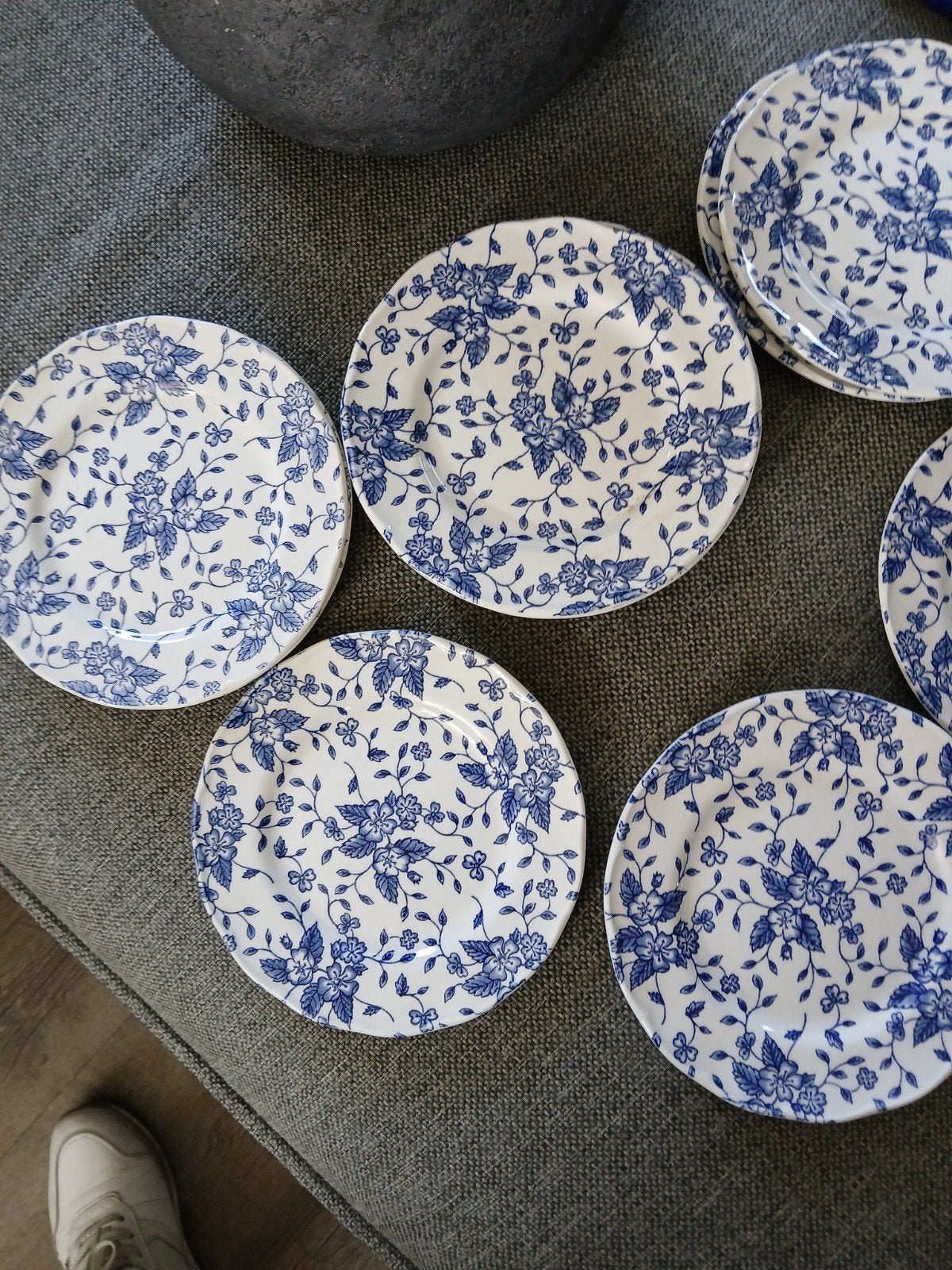 te koop zgan gorgeous royal tudar bouquet 12 gebaksbordjes, Ophalen