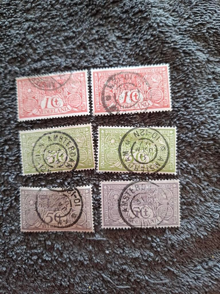 Nederland 1906 Anti-tuberculose-zegels, Postzegels en Munten, Postzegels | Nederland, Verzenden, T/m 1940, Gestempeld