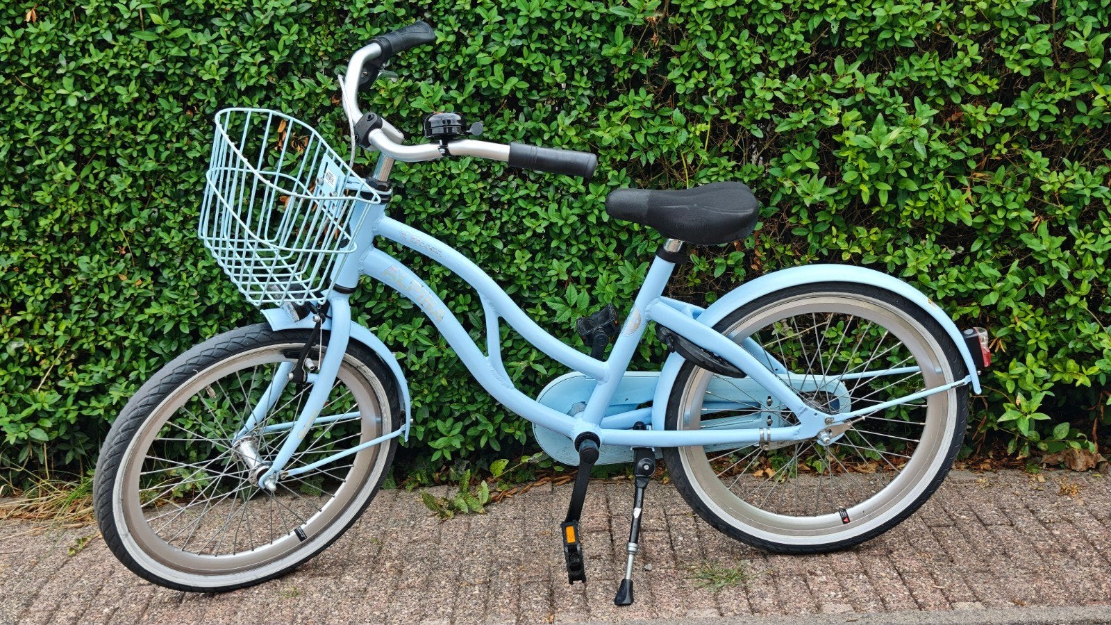 Alpina Ocean 20 inch kinderfiets met mandje, Fietsen en Brommers, Fietsen | Meisjes, Ophalen, Gebruikt, Velgrem, Alpina