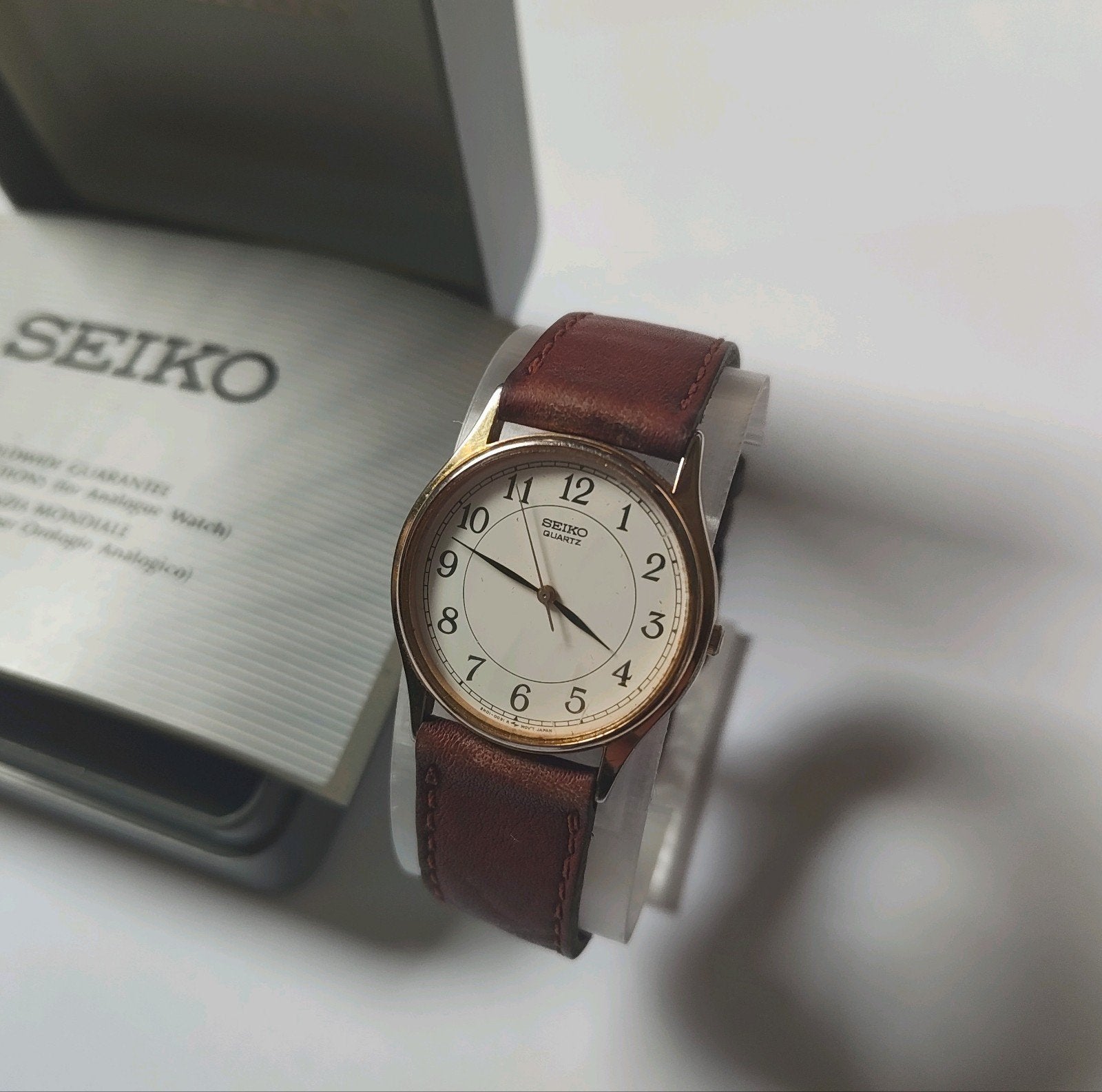 Vintage Seiko 2K01-0011 - Doos en Garantiekaart, Ophalen of Verzenden, Zo goed als nieuw, 17 tot 18, Dame of Heer