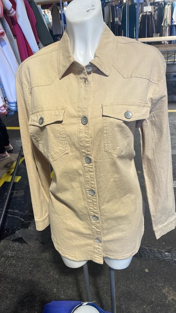 NIEUW Red Button 'Nana' Blouse Jasje – Linnenlook, Ophalen of Verzenden, Nieuw, Maat 38/40 (M), Beige