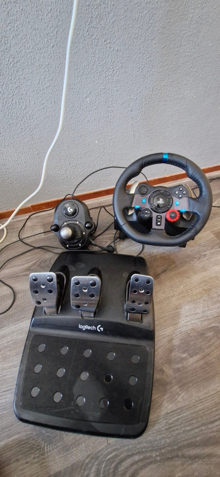 Racestuur en schakelpook, Spelcomputers en Games, Spelcomputers | Sony PlayStation Consoles | Accessoires, Ophalen, Gebruikt, Stuur of Pedalen