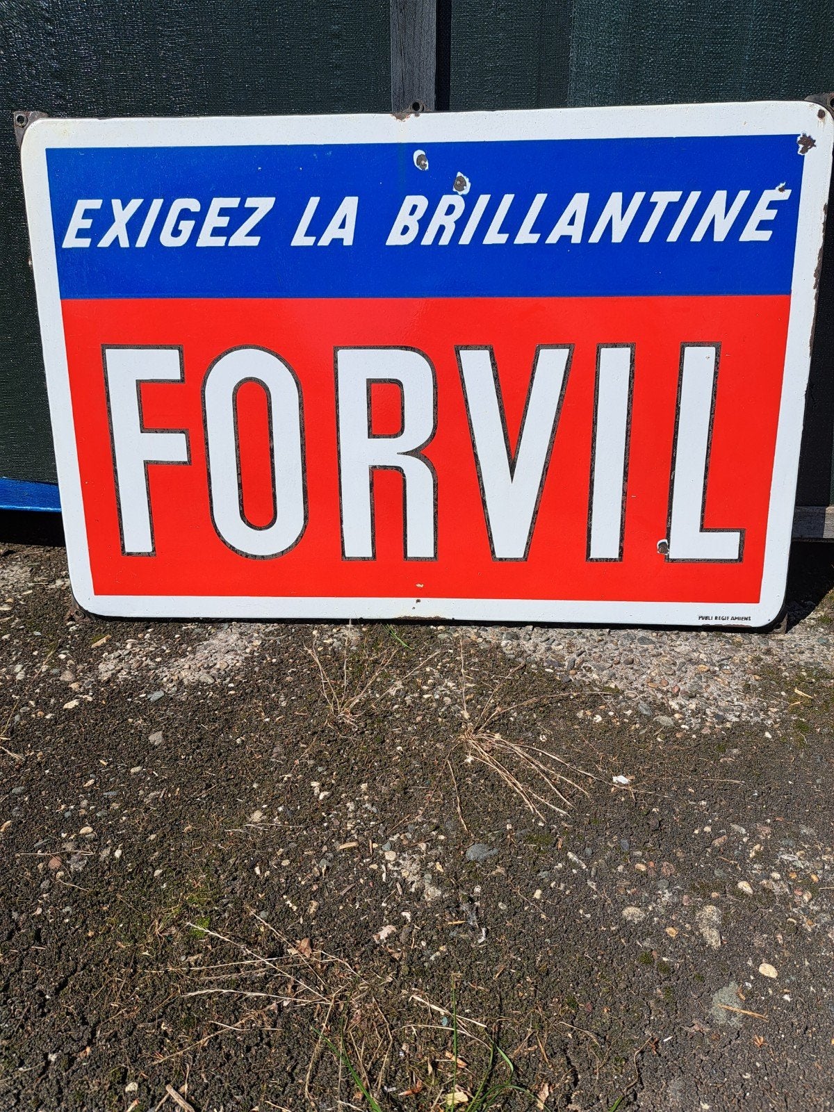 Emaille reclame, Ophalen of Verzenden, Zo goed als nieuw, Reclamebord