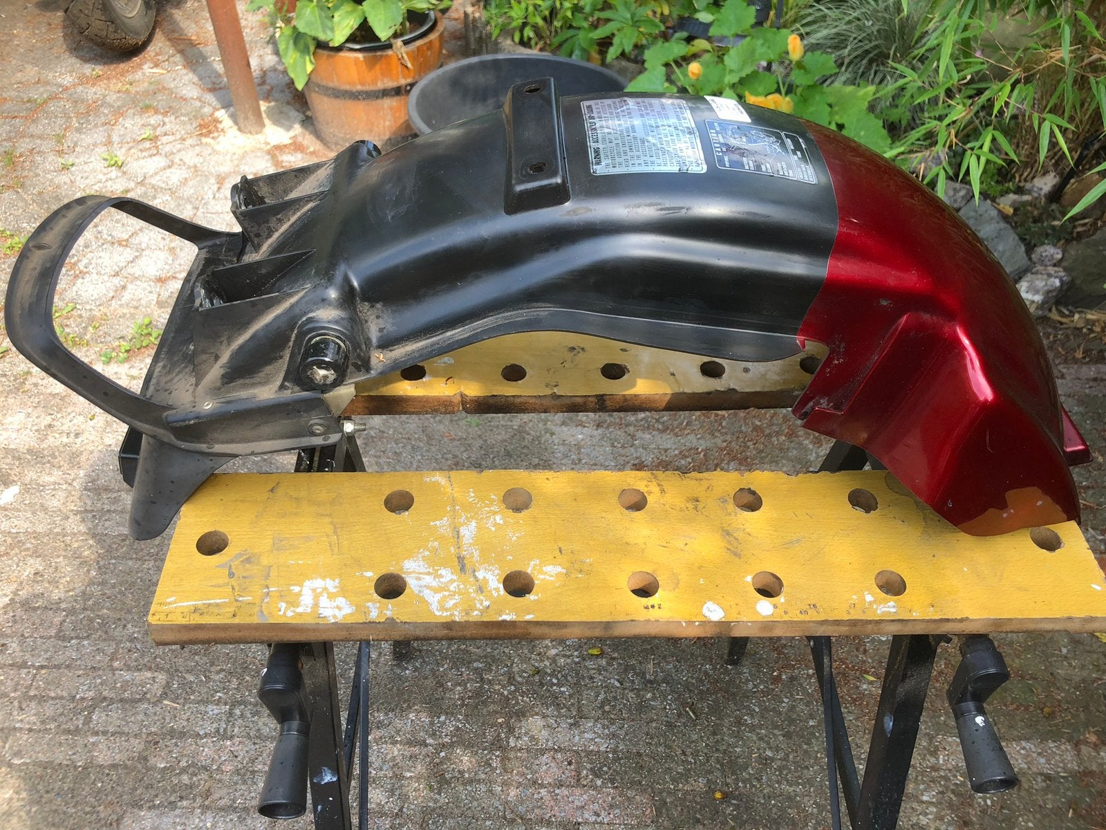Magna Vf700c rc21 Achterspatbord Rood/Zwart, Gebruikt, Honda, ., Ophalen of Verzenden