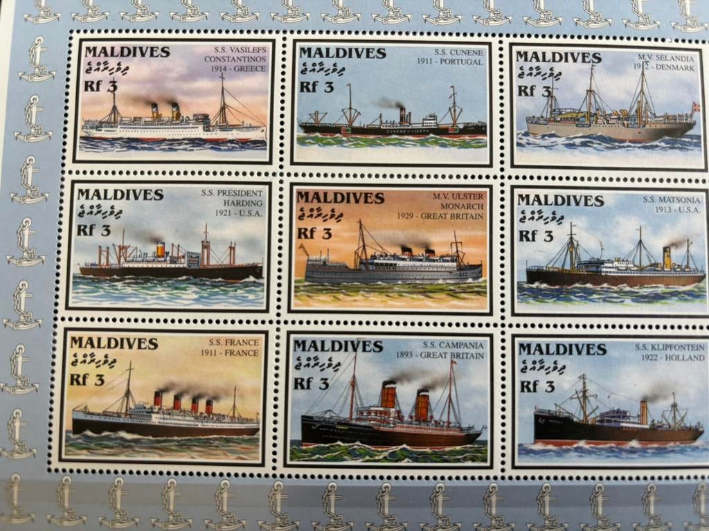 Schepen, Malediven 1997, Ophalen of Verzenden, Postfris, Overige thema's