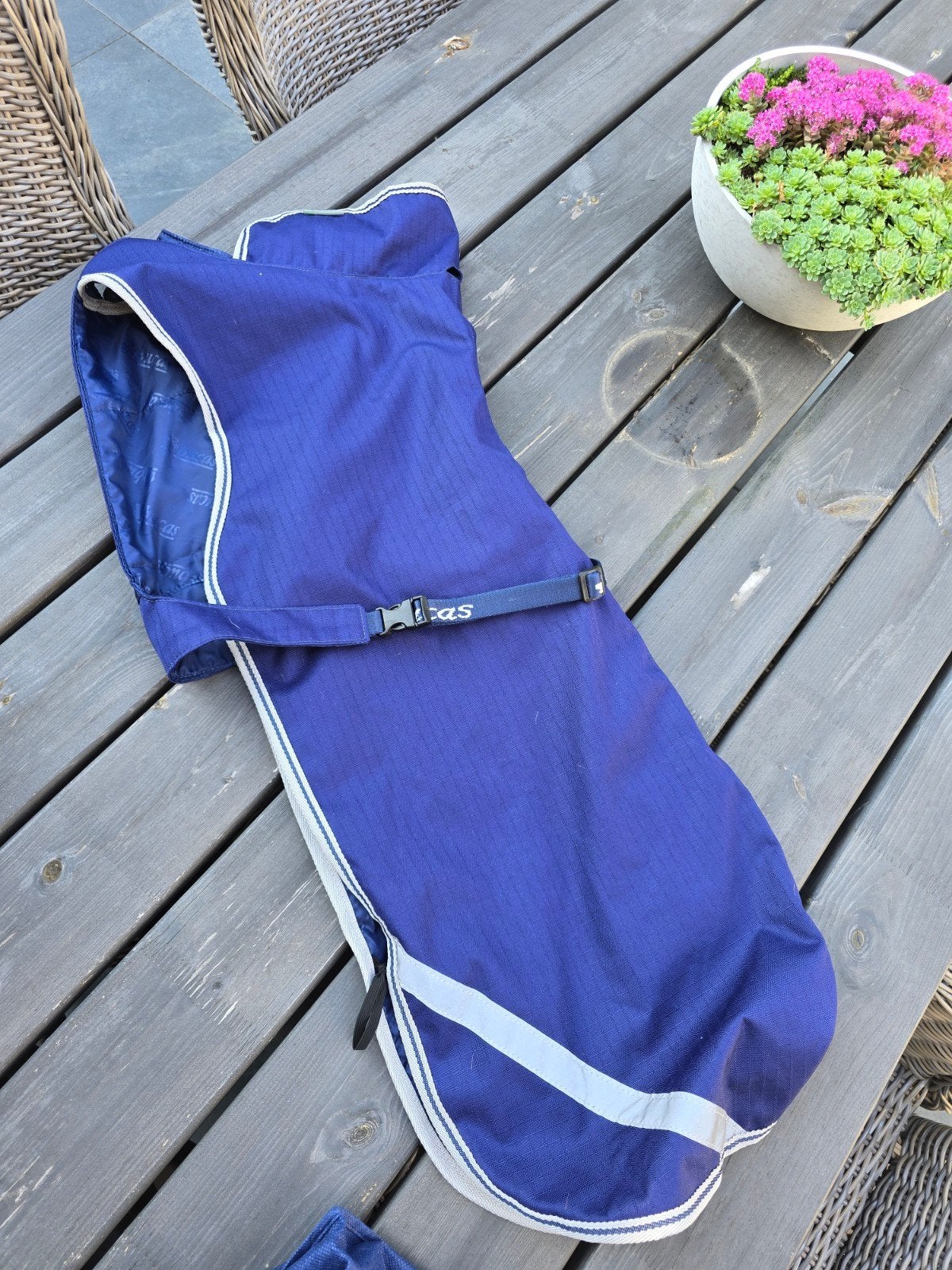 75cm Bucas Freedom Dog Rug Blauw, Dieren en Toebehoren, Overige merken, Ophalen of Verzenden, Zo goed als nieuw, Overige typen