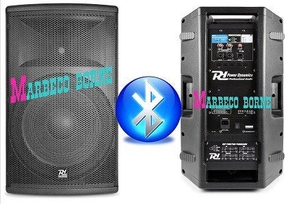 PD Actieve speaker,Luidspreker 12",Bluetooth, Bi-ampl, Overige typen, AUX-ingang, Info@marbeco.nl, 150 watt of meer