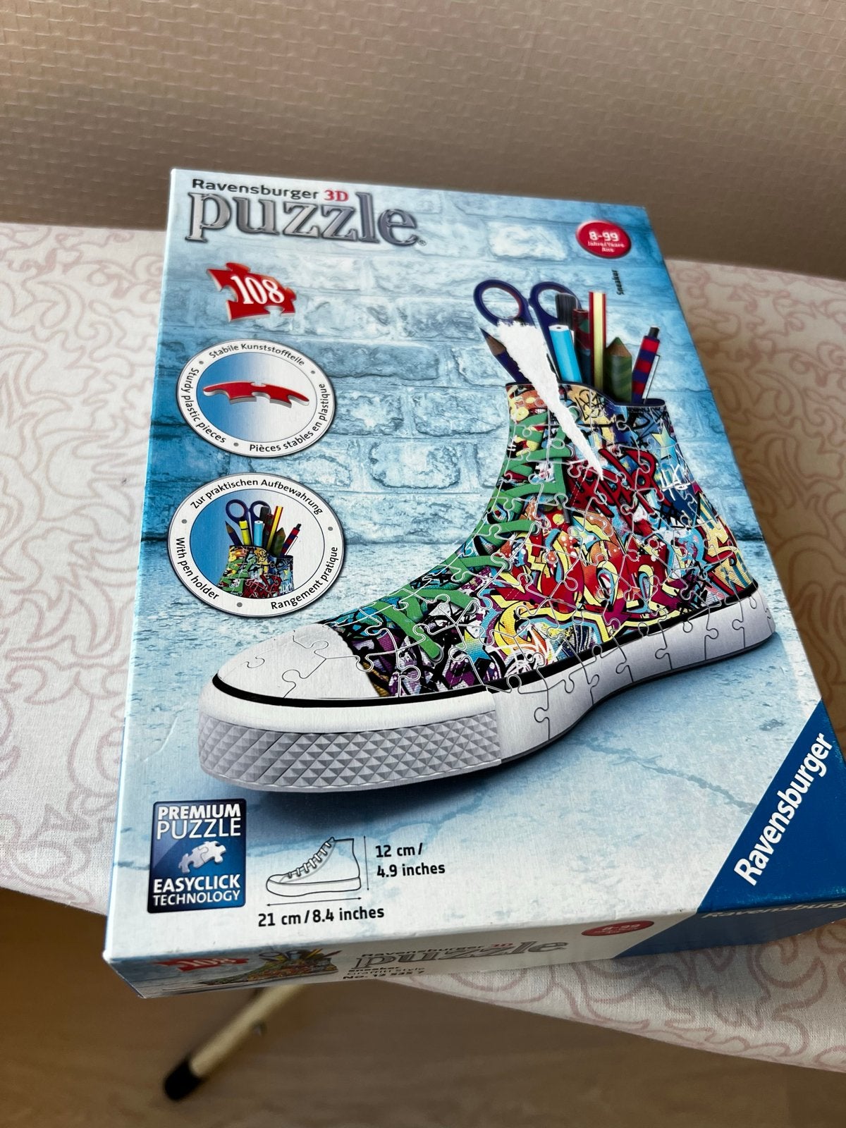 Ravensburger 3D Puzzle Sneaker Graffiti - Pennenhouder, Ophalen of Verzenden, Meer dan 50 stukjes, Zo goed als nieuw, 6 jaar of ouder