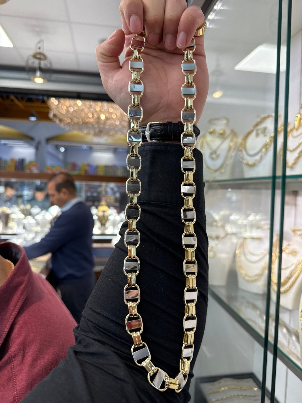 14k gouden kingsley ketting, Ophalen of Verzenden, Nieuw, Overige kleuren, Goud