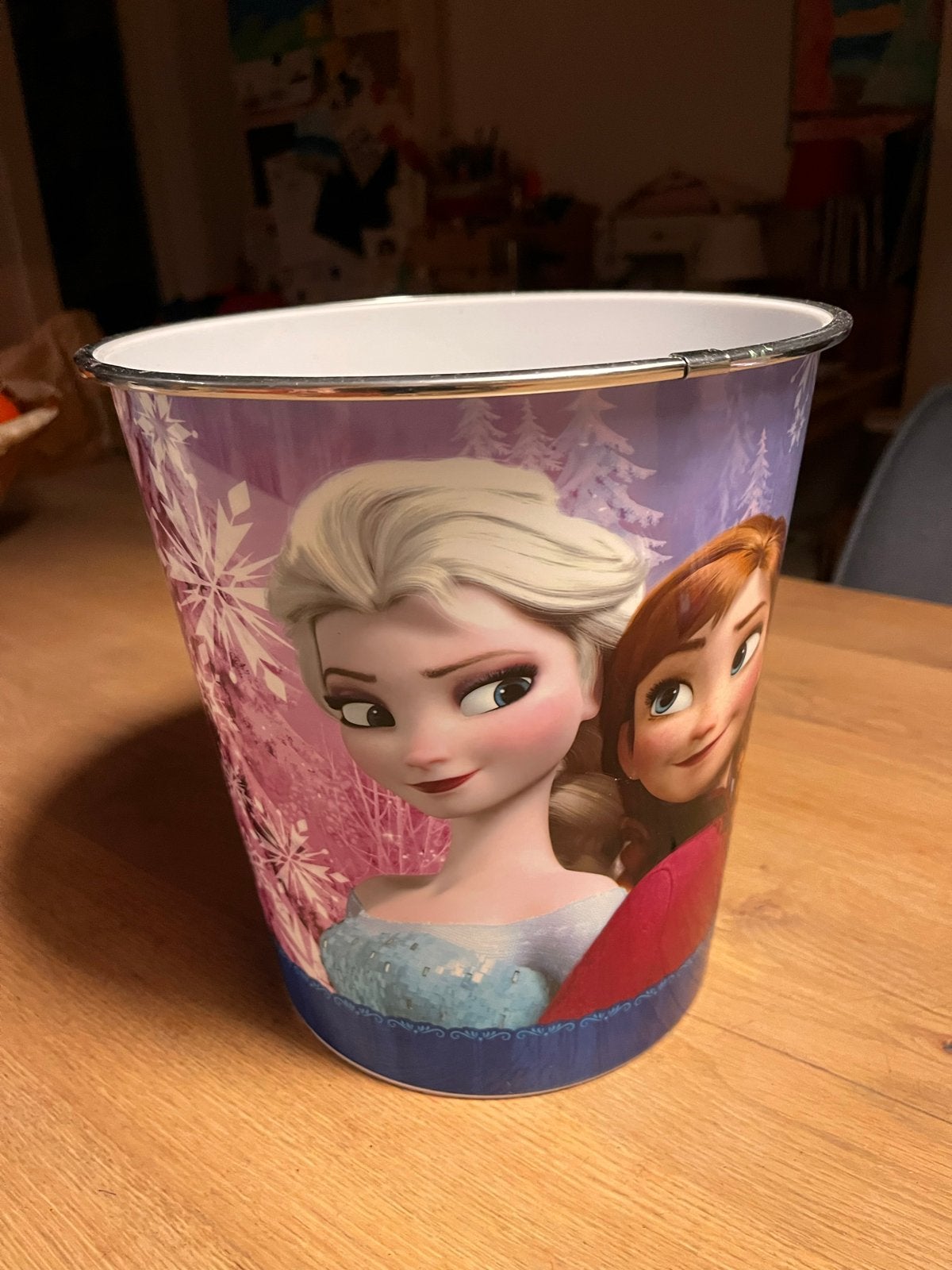 Disney Frozen afvalbakje / prullenbakje Elsa & Anna, Verzamelen, Ophalen, Zo goed als nieuw