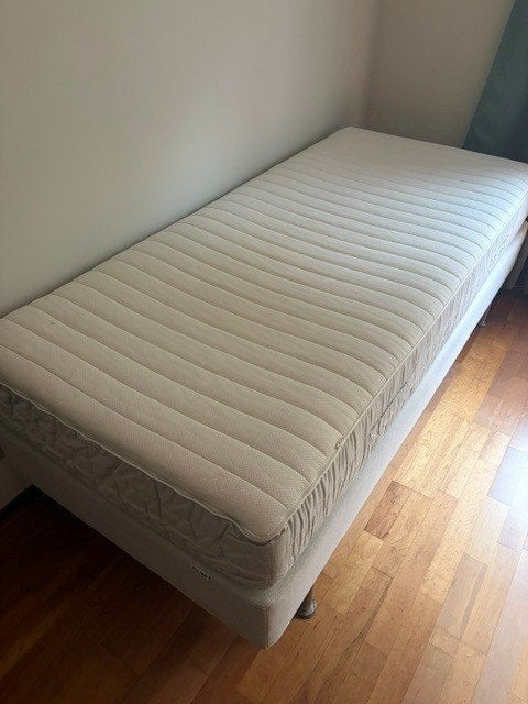 Eenpersoons boxspringbed 200 x 90 van Ikea, Ophalen, Gebruikt, 90 cm, Eenpersoons