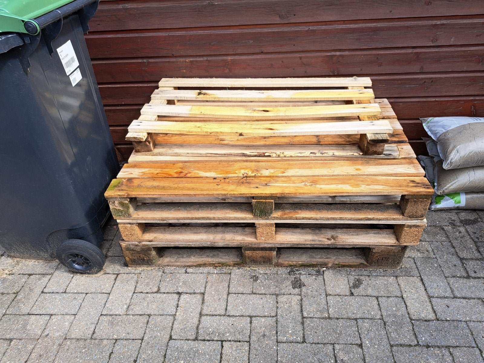 Gebruikte Euroformaat Pallets, Ophalen, Gebruikt, 50 mm of meer, Pallet
