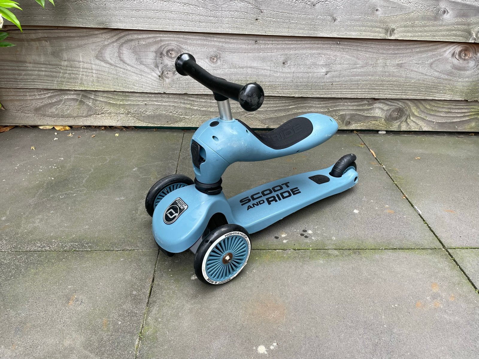 Scout and Ride Highwaykick 1 - 2-in-1 Step/Loopfiets, Fietsen en Brommers, Ophalen of Verzenden, Gebruikt, Gewone step