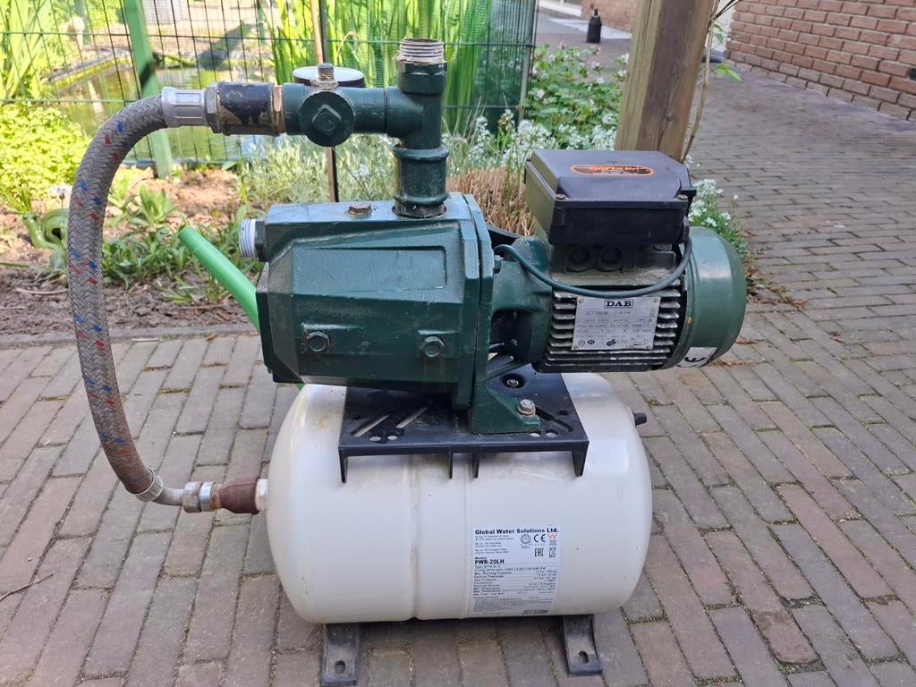DAB Jet 100 M waterpomp met drukvat - gebruikt, Ophalen of Verzenden