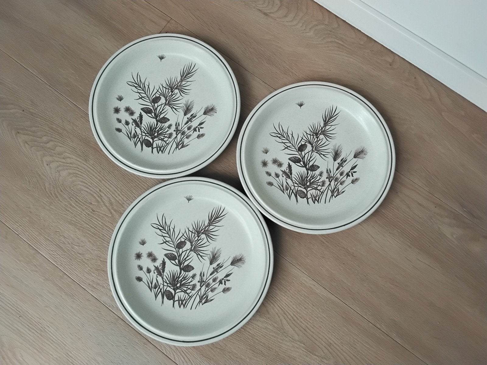 3 vintage diner borden W.H. Grindley Pinewood, Huis en Inrichting, Gebruikt, Ophalen of Verzenden, Bord(en), Overige stijlen