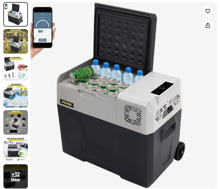NIEUW: VEVOR 40L Autokoelkast Compressor Koelbox, Ophalen, Nieuw, Koelbox, Compressor