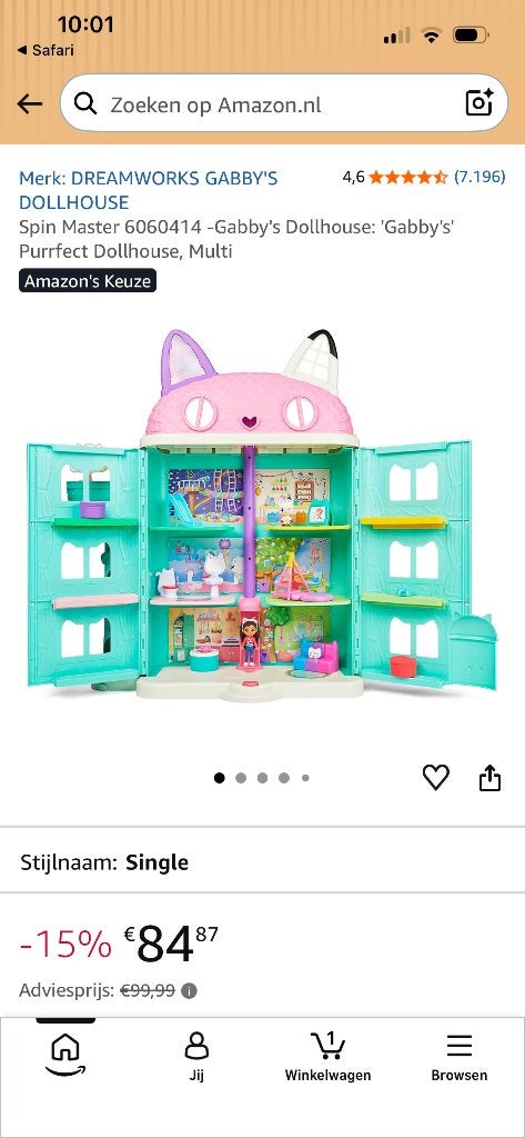 Gabbys poppenhuis inclusief alle kamers en nog veel meer, Ophalen, Zo goed als nieuw, Poppenhuis
