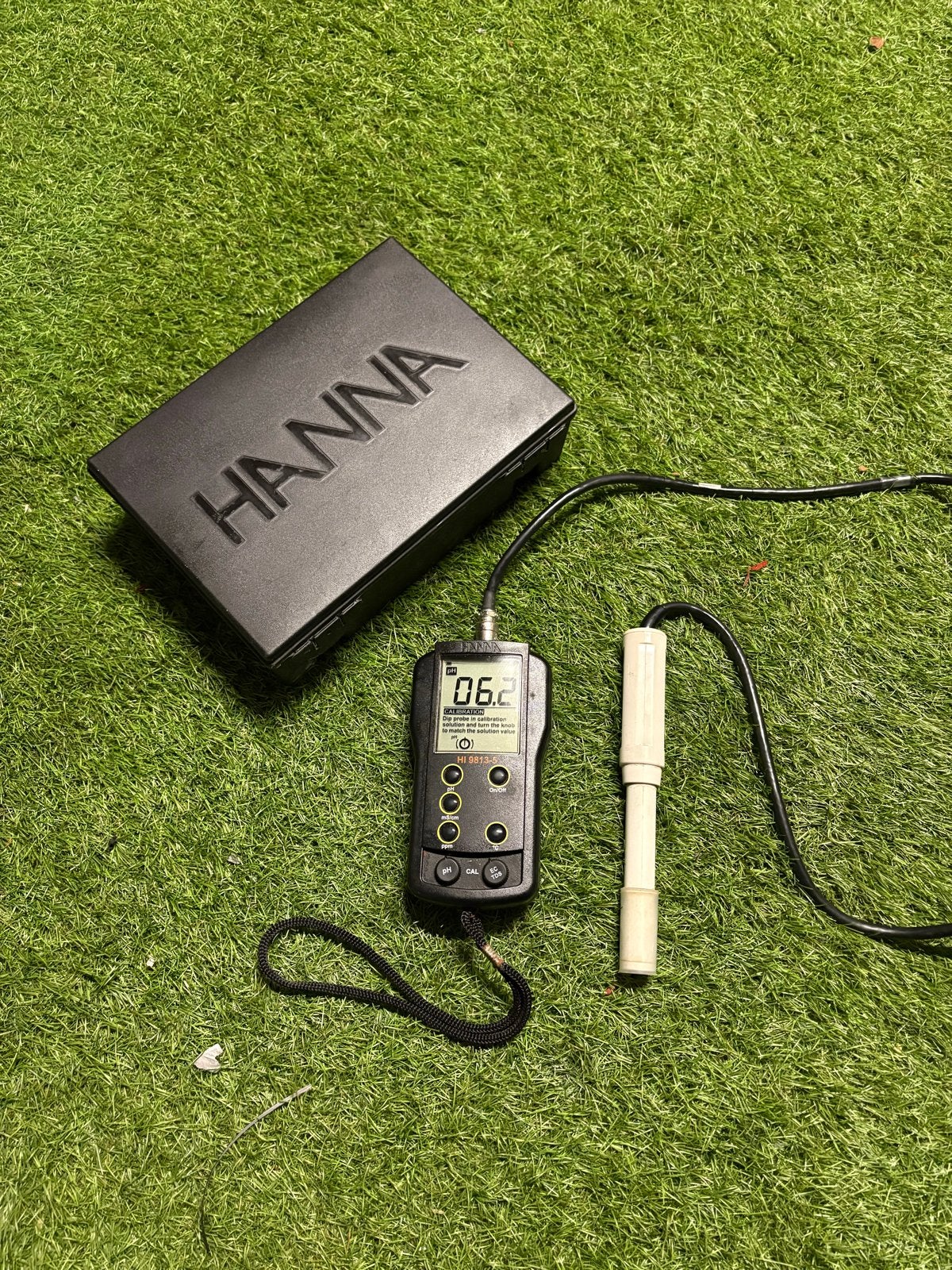 Hanna Instruments HI 9813-5 pH/EC/TDS/Temperatuur Meter, Doe-het-zelf en Verbouw, Ophalen of Verzenden, Gebruikt, Multimeter