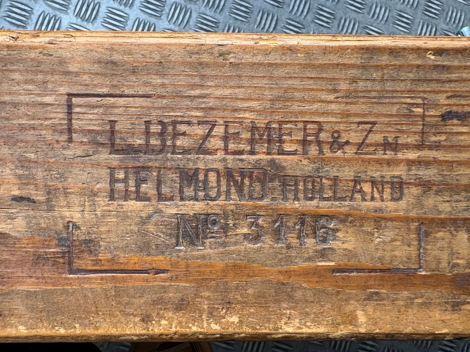 Sigarenmal / plank, Ophalen, Gebruikt